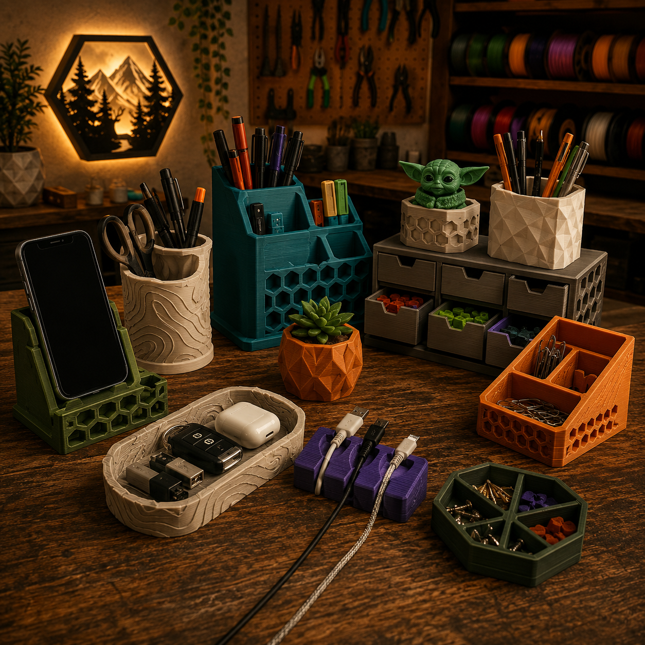 Desk & Organization