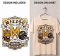 Missouri Tigers “M-I-Z Z-O-U” Vintage Collage PNG Digital Download