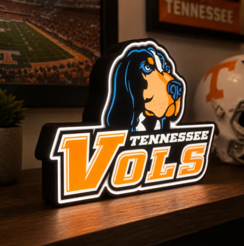 FREE University of Tennessee Volunteers LED Lightbox 3MF File | Multicolor 3D Printable SEC Game Day Digital Download
