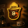 FREE Smokey Bear LED Lightbox 3MF File | Multicolor 3D Printable Digital Download