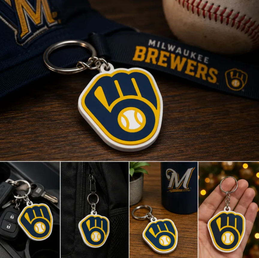 FREE Milwaukee Brewers Keychain / Pendant STL File | 3D Printable Baseball Digital Download