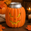 FREE Jack-o’-Lantern Pumpkin Koozie STL File | 3D Printable Halloween Can Holder Digital Download