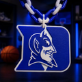 FREE Duke University Oversized Hype Pendant 3MF File | 3D Printable Blue Devils Game Day Digital Download