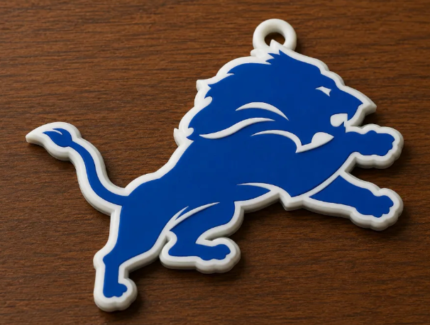 FREE Detroit Lions Oversized Hype Pendant STL File | 3D Printable Football Game Day Digital Download