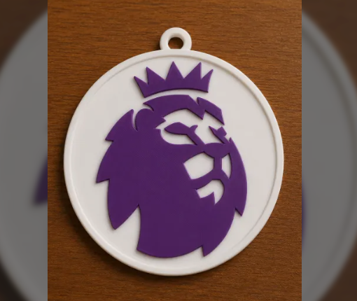 FREE English Premier League Oversized Hype Pendant STL File | 3D Printable Soccer Match Day Digital Download