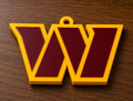 FREE Washington Commanders Oversized Hype Pendant STL File | 3D Printable Football Game Day Digital Download