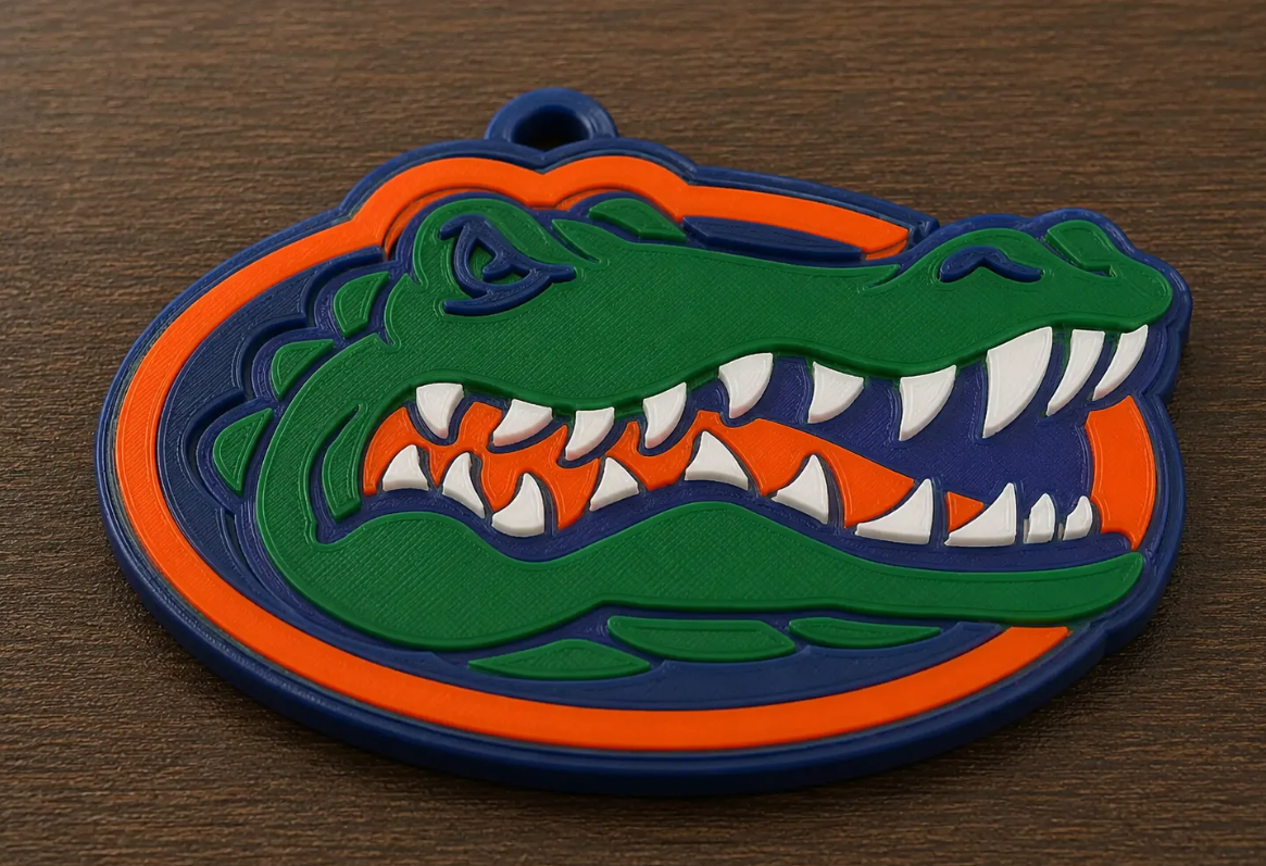 FREE Florida Gators Oversized Hype Pendant STL File | 3D Printable Game Day Digital Download