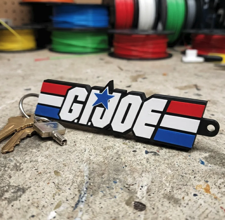 FREE G.I. Joe Keychain / Pendant STL File | 3D Printable Pop Culture Digital Download