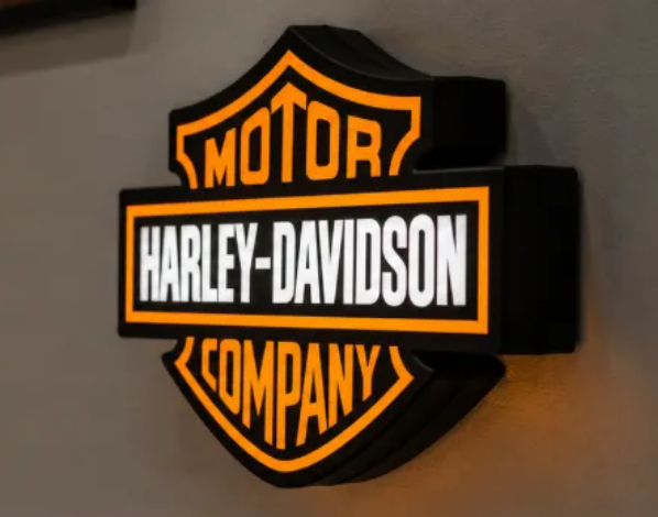 FREE Harley-Davidson LED Lightbox 3MF File | Multicolor 3D Printable Automotive Digital Download