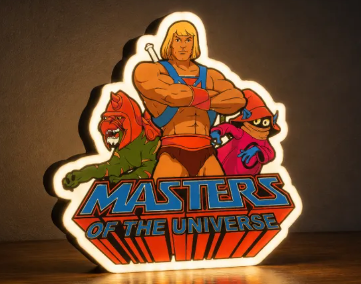 FREE He-Man LED Lightbox STL File | Multicolor 3D Printable Pop Culture Digital Download