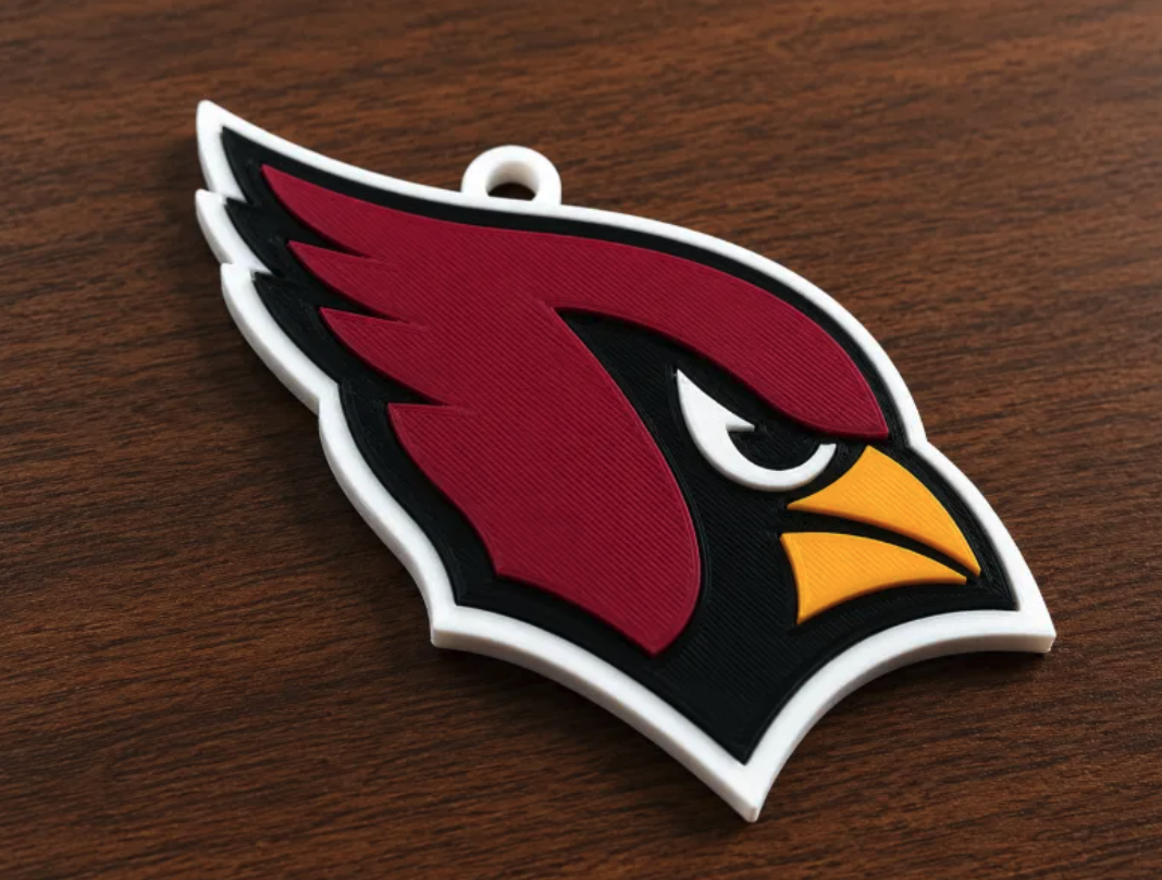 FREE Arizona Cardinals Oversized Hype Pendant STL File | 3D Printable Football Game Day Digital Download