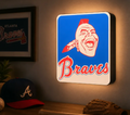 FREE Vintage Atlanta Braves LED Lightbox 3MF File | Multicolor 3D Printable Baseball Digital Download