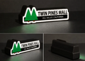 FREE Back to the Future Twin Pines Mall LED Lightbox STL File | Multicolor 3D Printable Pop Culture Digital Download