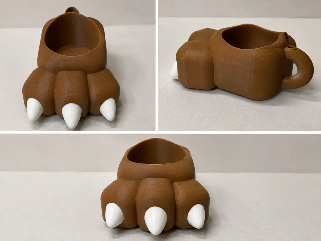 FREE Bear Paw Koozie / Can Holder STL File | 3D Printable Drink Holder Digital Download