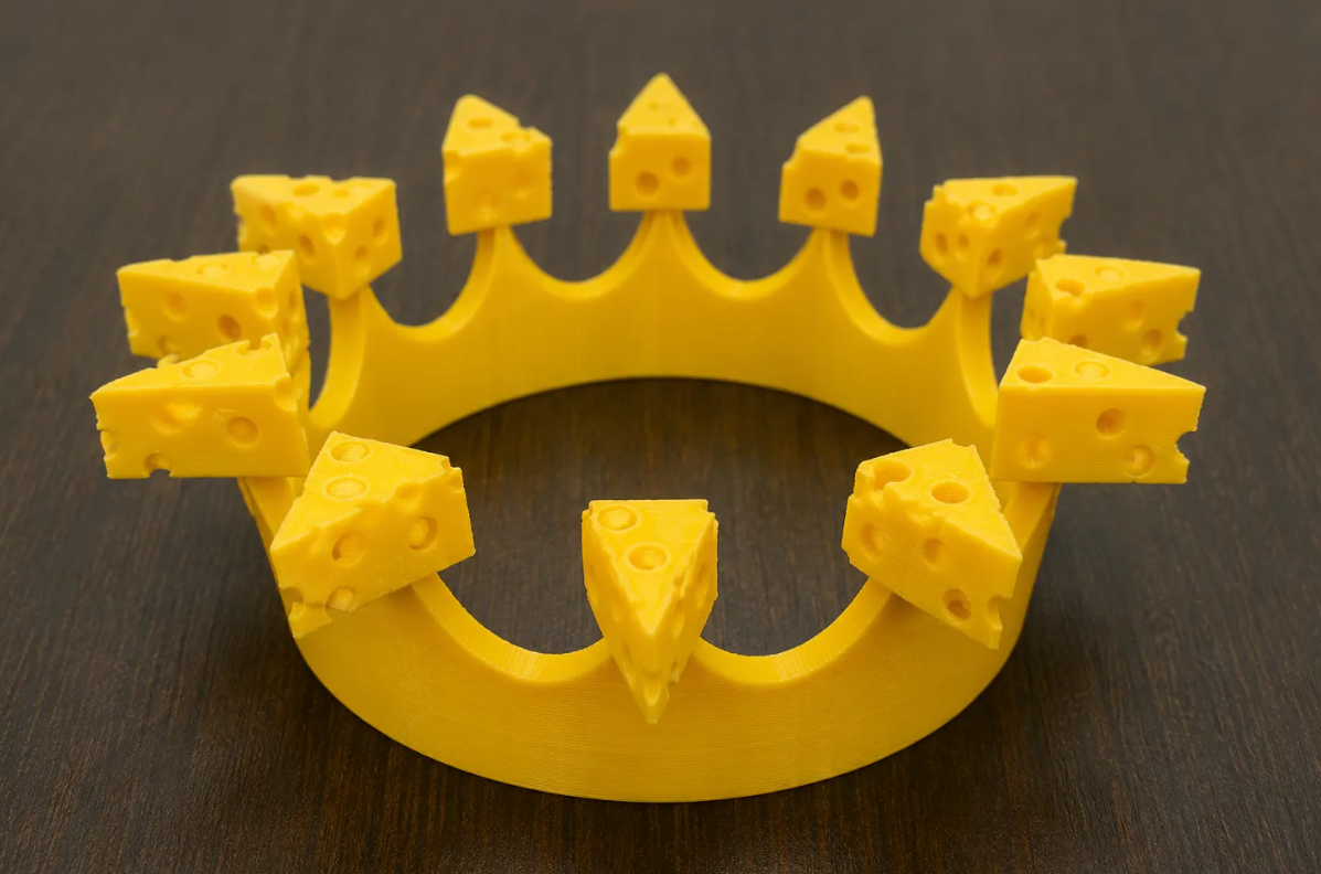 FREE Green Bay Packers Cheese Crown STL File | 3D Printable Fan Costume Accessory Digital Download