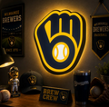 FREE Milwaukee Brewers LED Lightbox 3MF File | Multicolor 3D Printable Baseball Digital Download