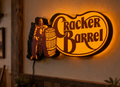 FREE Cracker Barrel LED Lightbox 3MF File | Multicolor 3D Printable Retro Brand Digital Download