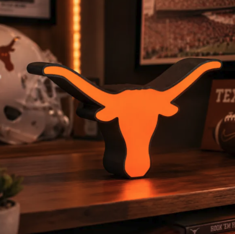 FREE University of Texas Longhorns LED Lightbox 3MF File | Multicolor 3D Printable SEC Game Day Digital Download