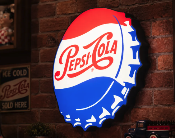 FREE Pepsi Cola LED Lightbox 3MF File | Multicolor 3D Printable Retro Brand Digital Download