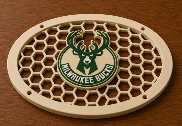 FREE Milwaukee Bucks 6x9 Speaker Grill STL File | 3D Printable Custom Car Audio Digital Download