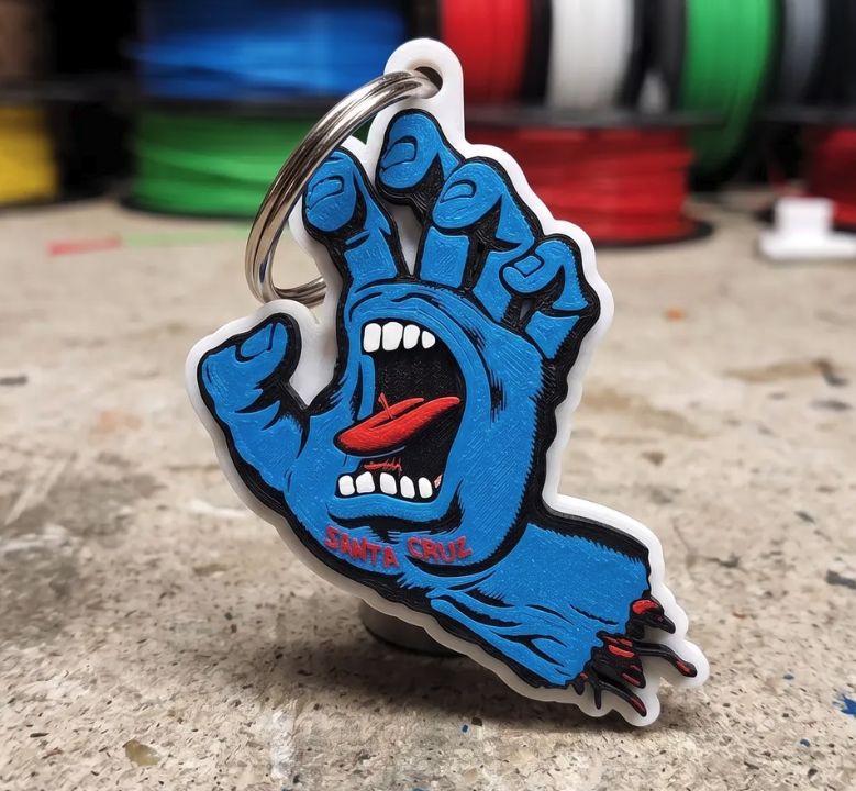 FREE Santa Cruz Keychain / Pendant STL File | 3D Printable Skateboarding Digital Download
