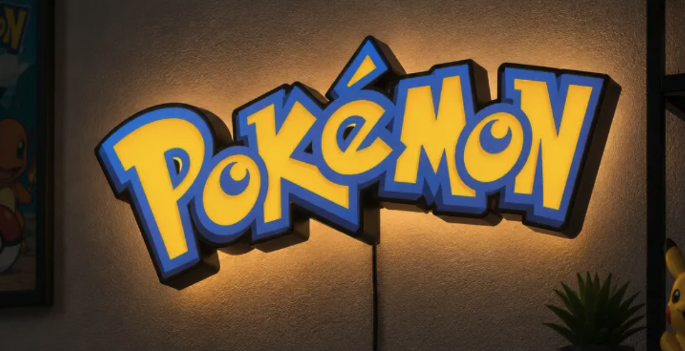 FREE Pokemon LED Lightbox STL File | Multicolor 3D Printable Pop Culture Digital Download
