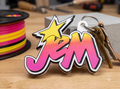 FREE Jem 1980s Cartoon Keychain / Pendant STL File | 3D Printable Pop Culture Digital Download