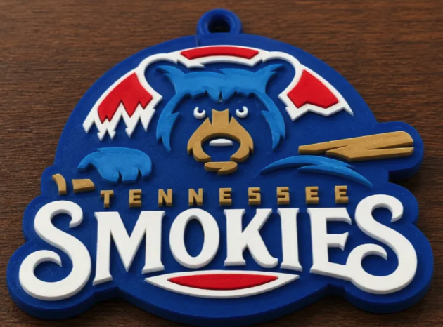 FREE Tennessee Smokies Oversized Hype Pendant STL File | 3D Printable Baseball Game Day Digital Download