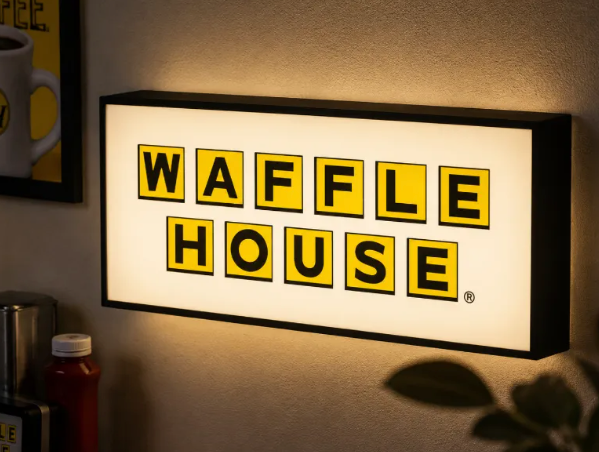 FREE Waffle House LED Lightbox STL File | Multicolor 3D Printable Retro Brand Digital Download
