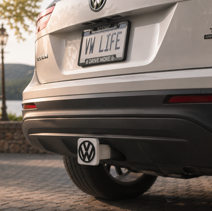 FREE Volkswagen VW Trailer Hitch Cover STL File | 3D Printable Automotive Digital Download