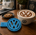 FREE Volkswagen VW Logo Coffee Stencil STL File | 3D Printable Latte Art Digital Download