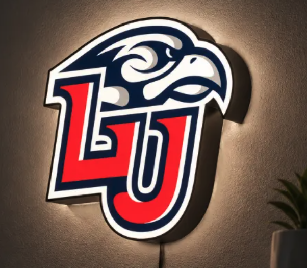 FREE Liberty University LED Lightbox STL File | Multicolor 3D Printable Game Day Digital Download