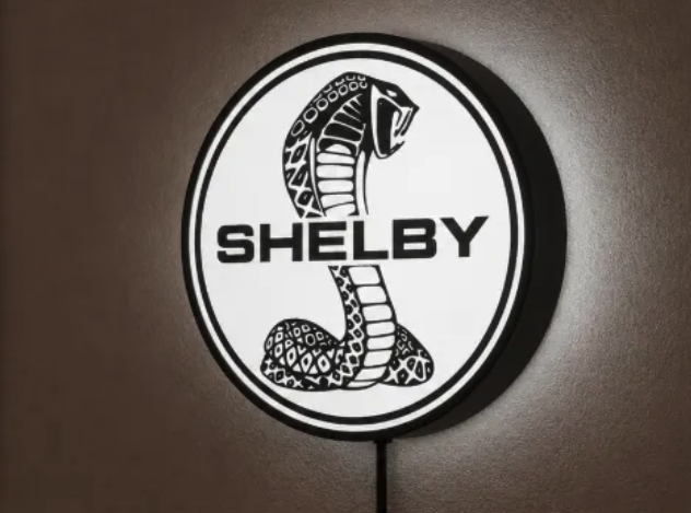 FREE Shelby Cobra Mustang Ford LED Lightbox STL File | Multicolor 3D Printable Automotive Digital Download