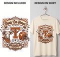 Texas Longhorns “Hook ’Em Horns” Vintage Collage PNG Digital Download