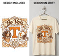 Tennessee Volunteers “Go Vols” Vintage Collage PNG Digital Download